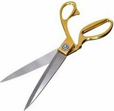 umravatiya 10.5 Inch Tailoring Scissors with Golden Brass Handle Scissors(Set of 1, Golden)