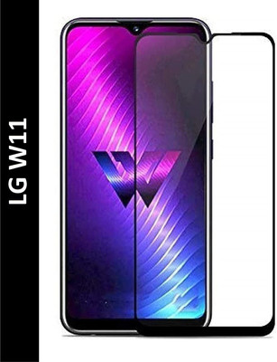 VISHZONE Edge To Edge Tempered Glass for LG W11(Pack of 1)