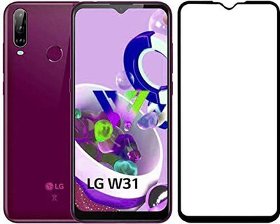 VISHZONE Edge To Edge Tempered Glass for LG W31(Pack of 1)