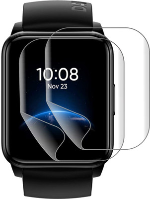 CUBES Screen Guard for Realme Watch 2 | 35 mm | Soft and Flexible | Touch Sensitive | Unbreakable | Ultra Thin| Edge To Edge TPU Film ( Not Tempered Glass )(Pack of 2)