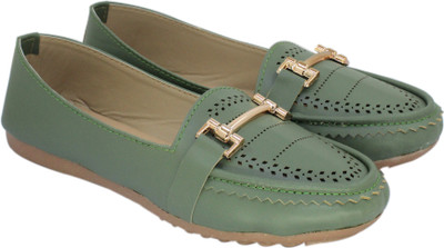 SKOLL Fashionable and Stylish Comfortable Bellies For Women(Green , 7)