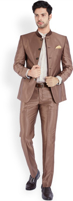 PARK AVENUE Single Breasted Solid Men Suit