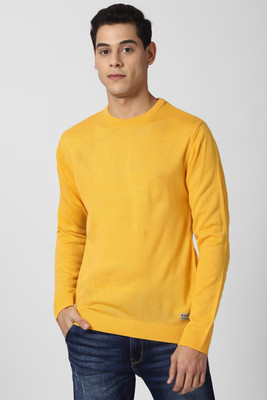 PETER ENGLAND Solid Casual Men Black Sweater