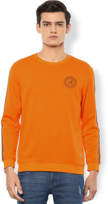 Van Heusen Academy Full Sleeve Solid Men Sweatshirt