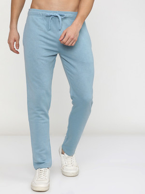 HIGHLANDER Solid Men Blue Track Pants