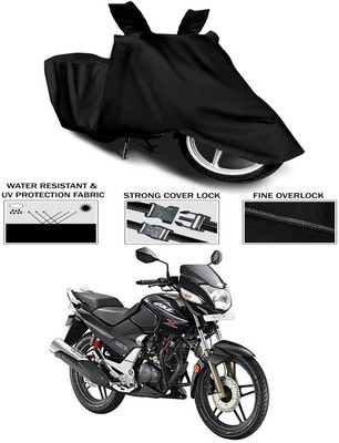 KEDIT Two Wheeler Cover for Hero(CBZ TYPE 1, Black)