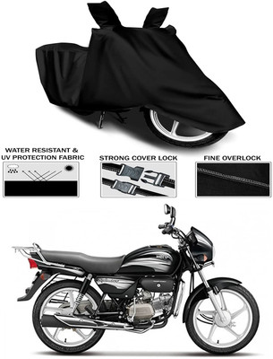 KEDIT Two Wheeler Cover for Hero(Splendor Plus, Black)