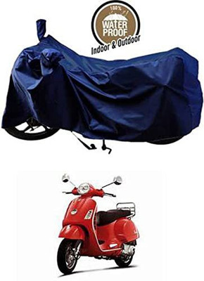 KEDIT Waterproof Two Wheeler Cover for Vespa(Vespa LX, Blue)