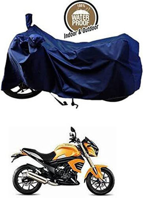 KEDIT Waterproof Two Wheeler Cover for Universal For Bike(Mojo, Blue)