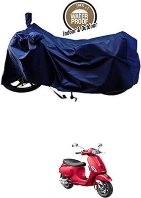 KEDIT Waterproof Two Wheeler Cover for Vespa(Vespa SXL 125, Blue)