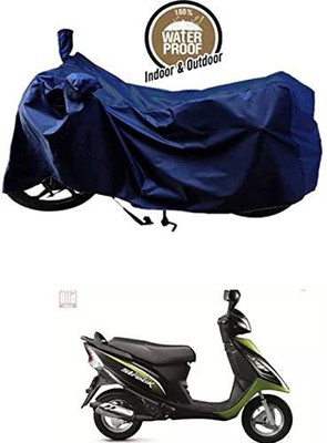 KEDIT Waterproof Two Wheeler Cover for TVS(Streek, Blue)