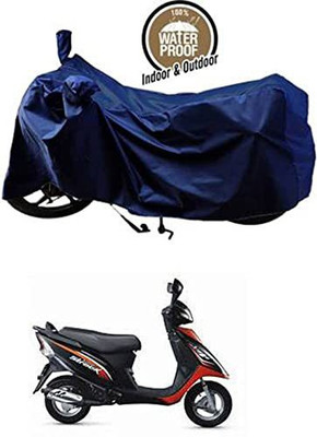 KEDIT Waterproof Two Wheeler Cover for TVS(Scooty Streak, Blue)