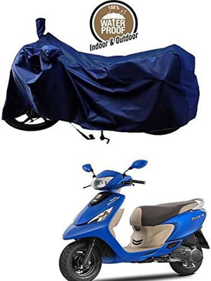 KEDIT Waterproof Two Wheeler Cover for TVS(Scooty Zest 110 BS6, Blue)
