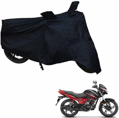 KEDIT Waterproof Two Wheeler Cover for Hero(Glamour BS6, Black)