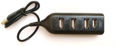Everyday Powered USB Hub, Portable 4 Ports USB 2.0 Expansion Hub Splitter Adapter (Black) USB 2.0 Hub Splitter USB Hub(White)