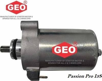 GEO Starter Motor Assembly Compatible for Hero Passion Pro i3s Vehicle Starter Motor