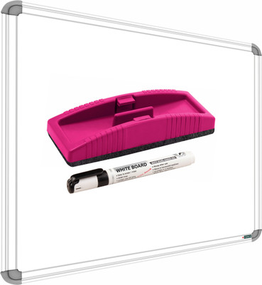 YAJNAS Non Magnetic Whiteboards and Duster Combos(Set of: 3, White, Green)