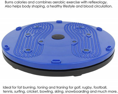HACKERX Tummy Twister Abdominal ABS Exerciser Body Toner-Fat Buster Oblique Workout Ab Exerciser(Blue)
