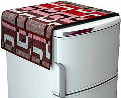 Paaroots Refrigerator  Cover(Width: 99 cm, Red)