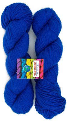 WOAFASHIONS Pastel Color Acrylic Hand Knitting Yarn (Royal Blue) (Hanks-150gms)