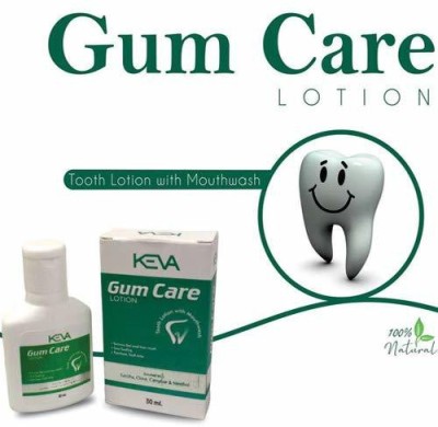 KEVA Gum Care Lotion with Mouthwash | Gum Swelling (30 ml) x 2 60 ml pack of 2(Pack of 2)