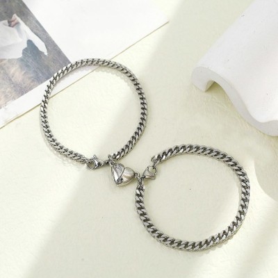 VIANSH Dori, Stainless Steel Silver Bracelet Set