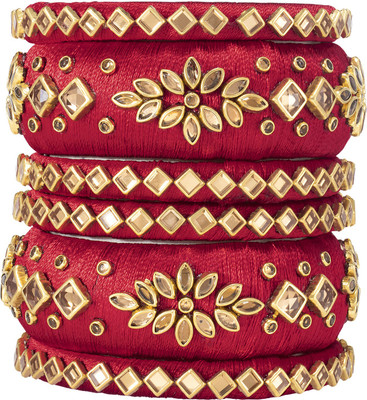 PEORA Brass Gold-plated Bangle Set(Pack of 2)
