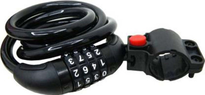 PEDFIT Bicycle 4-digit Code Lock Security Anti-theft Mountain Bike Steel Wire Cycle Lock