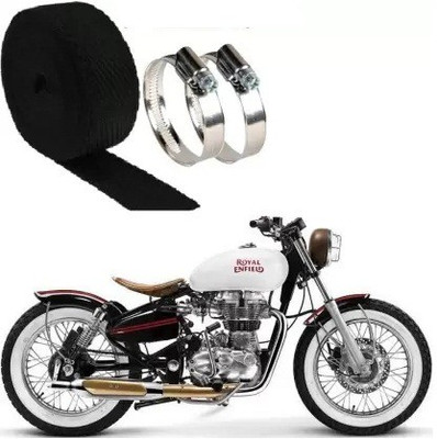 AutoGnix Heavy (Black)_Bike Exhaust Heat Shield Bike Exhaust Heat Shield