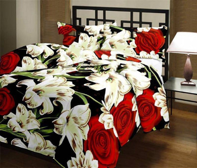 SUNJES Floral Double Dohar for  Mild Winter(Poly Cotton, Multicolor)
