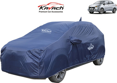 Kavach Car Cover For Hyundai Xcent (With Mirror Pockets)(Blue)
