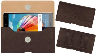 ACM Pouch for Videocon Z52 Thunder Plus(Brown, Holster, Pack of: 1)