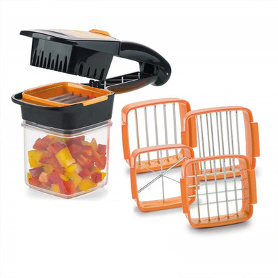 SWISS WONDER 5 in 1 Multi-Function Plastic Vegetable Dicer Chopper Vegetable Grater & Slicer(1 x 5 in 1 Multifunction Vegetable Cutter)