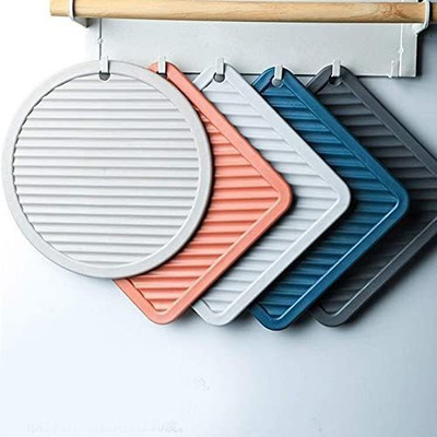 Primetan Square Reversible PVC Coaster Set(Pack of 6)