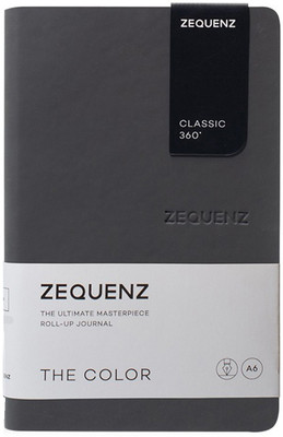 Zequenz A6 Minus Size 9x14cm Color Series 80gsm Cream Coloured Paper 360 Degree Flexible A6 Notebook Ruled 200 Pages(Storm)