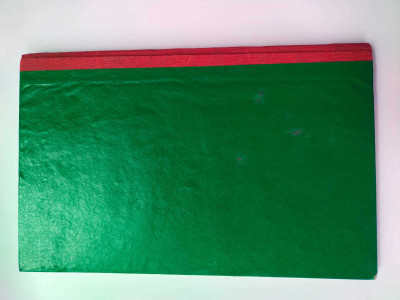 NIRMAL SONS Hand crafted A3 Organizer checks 90 Pages(Green, Red)