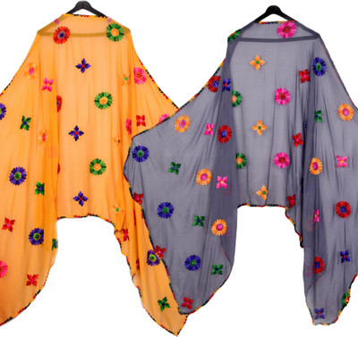 Sekmany Chiffon Embroidered Women Dupatta