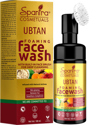 Spantra Ubtan Foaming  with Built-in Face Brush, No Paraben & Sulphate, 100ml Face Wash(100 ml)