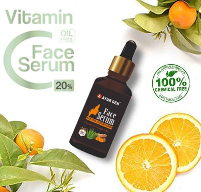 Ayurgen Herbals Vitamin C Serum 30 ml Skin Bright face Serum Powerful skin whitening serum(30 ml)