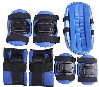 Rakso Skating and cyling protector set four in one In-line Skates - Size 19 Euro(Blue)