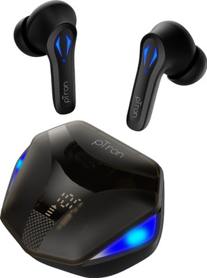 PTron Basspods 681, Dedicated 50ms Game Mode & 40Hrs Playtime with Case Bluetooth Headset