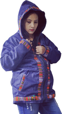 ARUNA KULLU HANDLOOM Full Sleeve Self Design Women Jacket