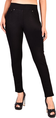 InstaCrysta Black Jegging(Solid)