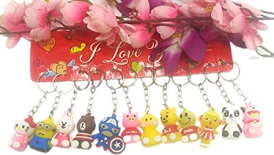 Tera13 Cartoon Character Keyrings Keychains for Kids Birthday Return Gifts for Boys Key Chain