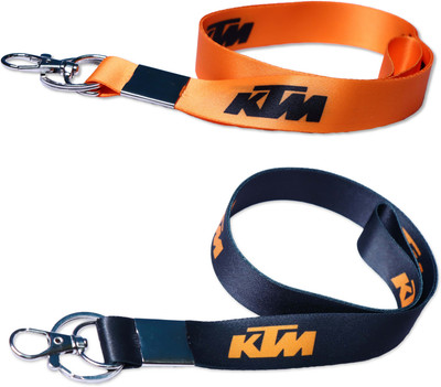 RINKON Pack 2 Keychain Racing Bike 18 inch Nylon Fabric Tag With Hook Key Chain