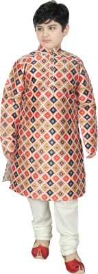 SG YUVRAJ Boys Festive & Party Kurta and Pyjama Set(Multicolor Pack of 1)