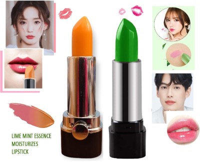 YAWI COLOR SHIFT LONG LASTING & KISS PROOF GREEN & ORANGE SPECAIL LIPSTICK COMBO OF 2(GREEN, ORANGE, 6 g)