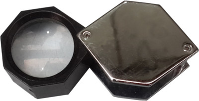 Abdullah Hexagon Loupe 10x Magnifying Glass(Black//Nickel)