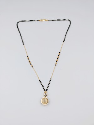 SUKAI JEWELS Unique Rotating Spinning Daily Work Wear Mangalsutra Design for Women Brass, Alloy Mangalsutra