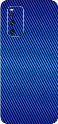 AsSkin Vivo V19 Mobile Skin(Ultra Super Carbon Fiber Blue With High Matte Finish.)